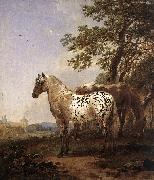 BERCHEM, Nicolaes, Landscape with Two Horses